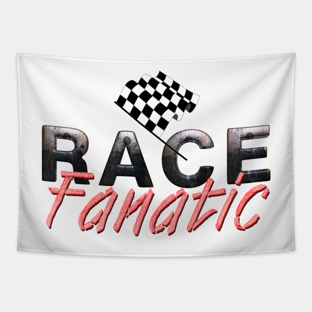 Auto Race Fan Tapestry by teepossible