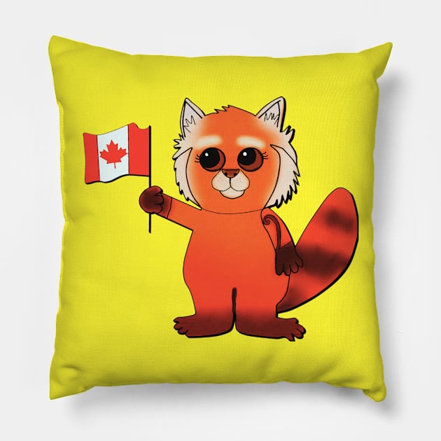 Toronto Red Panda Pillow by HCShannon