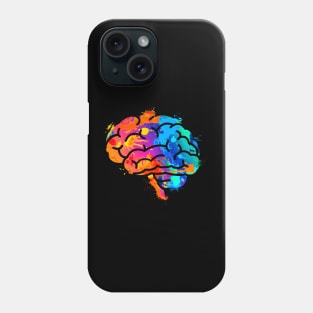 Brain Watercolor Brain Awareness Squad Phone Case