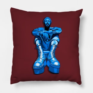 Marvin's Platform Boots- Blue Monochrome Pillow