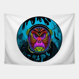 Flamboyant Astronaut Gorilla Tapestry