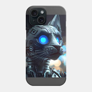 Cyberpunk Kitty (2) - Anthropomorphic Sci fi Cats Phone Case