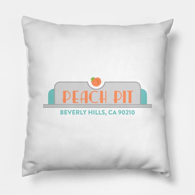 Peach Pit (Beverly Hills, 90210) Pillow by fandemonium