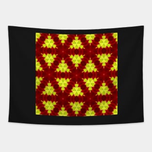 Red Yellow Chysanthemum Pattern Number 11 Tapestry