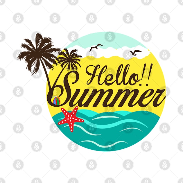 Hello Summer by OriginalGraphicMarket