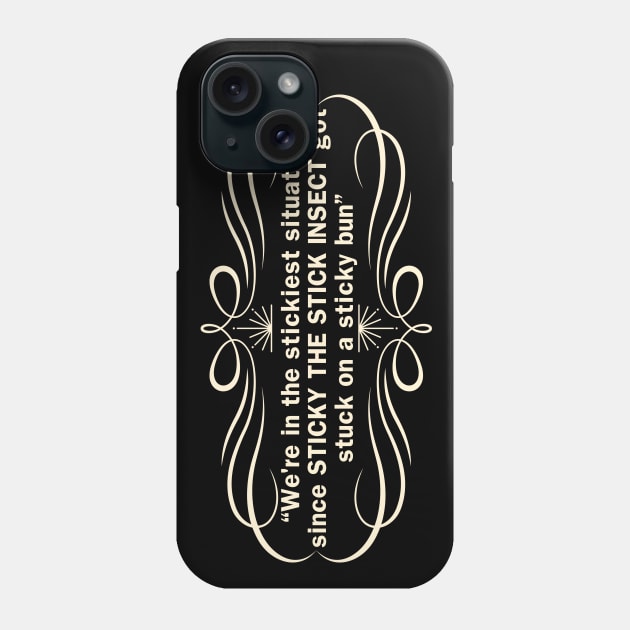 Sticky the Stick Insect Phone Case by Meta Cortex