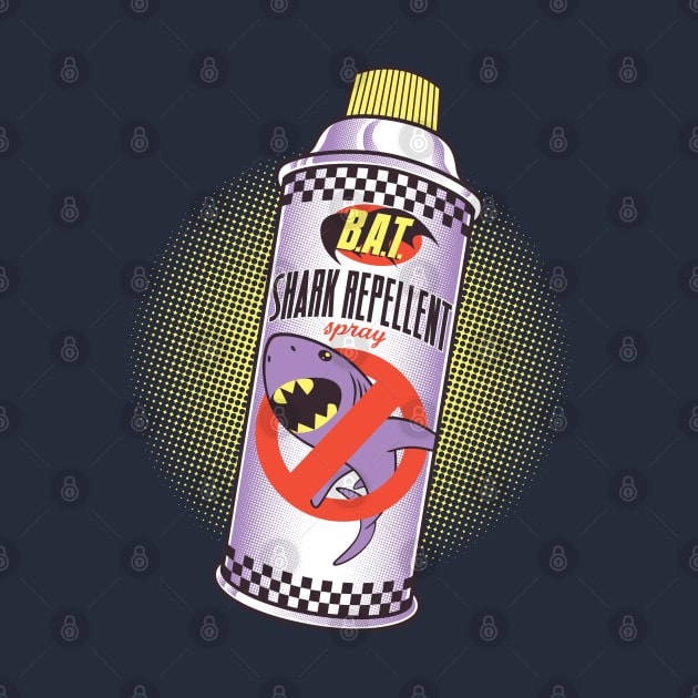 B.A.T. Shark Repellent Spray by Scott Derby Illustration