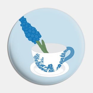 Teacup Flower Pin