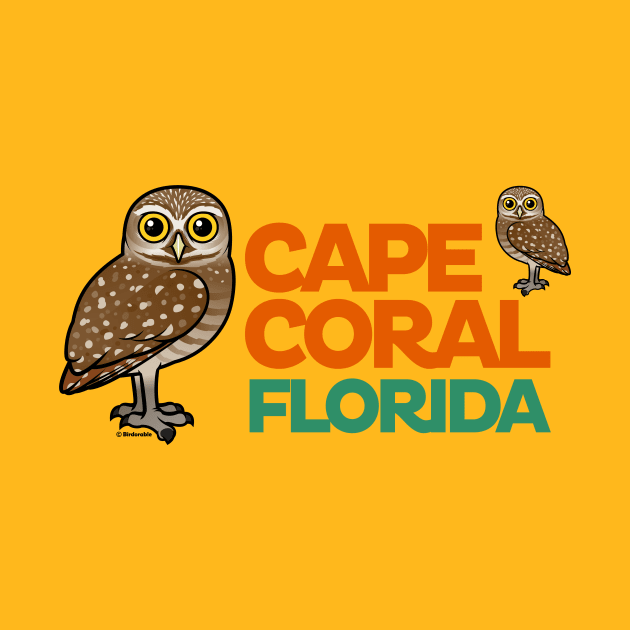 Cape Coral Florida Burrowing Owls by birdorable