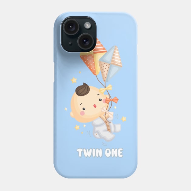 Twin newborn boy one Phone Case by KOTOdesign