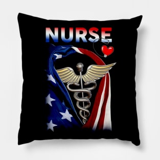 Printed Proud Nurse shirt Pillow