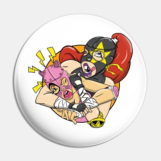 Cat Fight Pin by DRTYBRD