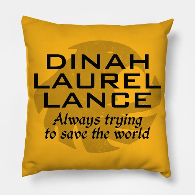 Laurel Lance - Save The World Pillow by fenixlaw