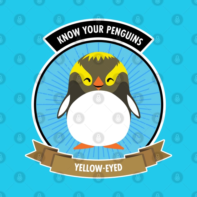 Yellow-Eyed Penguin - Know Your Penguins by Peppermint Narwhal