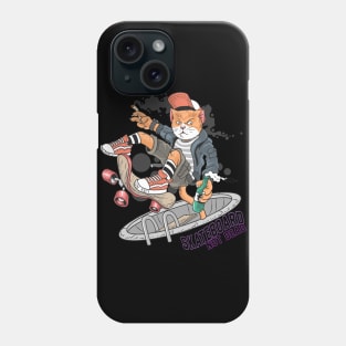 cat skateboard pop punk Phone Case