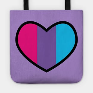 Androgynous Flag Heart Tote