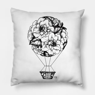 Floral Hot Air Balloon Pillow