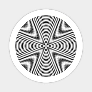 Offset Concentric Circles Pattern 002 Magnet