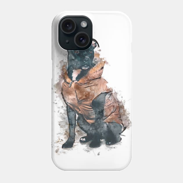 Staffordshire Terrier Phone Case by soondoock