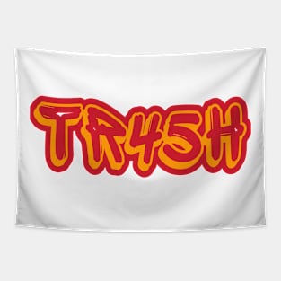 tR45h - Red and Orange - Front Tapestry