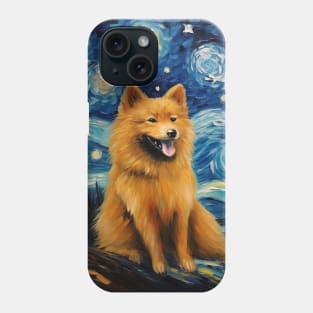 Finnish Spitz Painting Phone Case