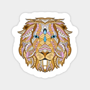 Lion Head Ethnic Magnet