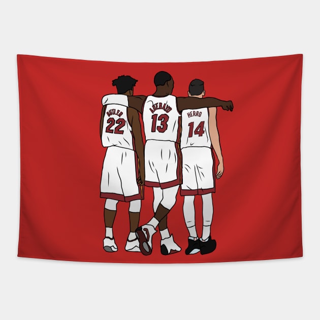 Jimmy, Bam & Herro Tapestry by rattraptees