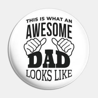 swesome Dad Pin