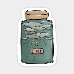 Stormy Jar Magnet