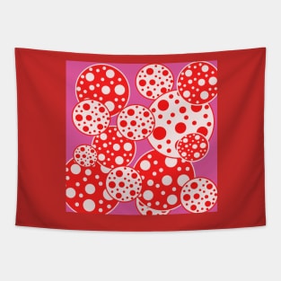 pop art polka dots Tapestry