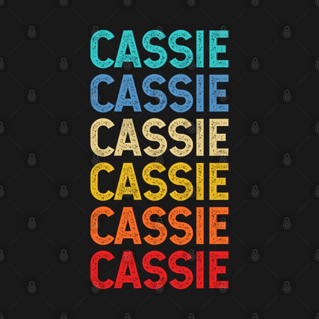 Cassie Name Vintage Retro Custom Gift Named Cassie by CoolDesignsDz
