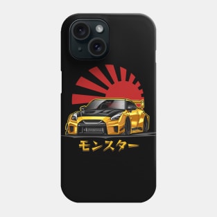 Skyline GTR R35 (Gold) Phone Case