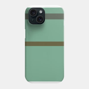 A shocking tailoring of Soldier Green, Dark Vanilla, Artichoke, Greyish Teal and Gunmetal stripes. Phone Case