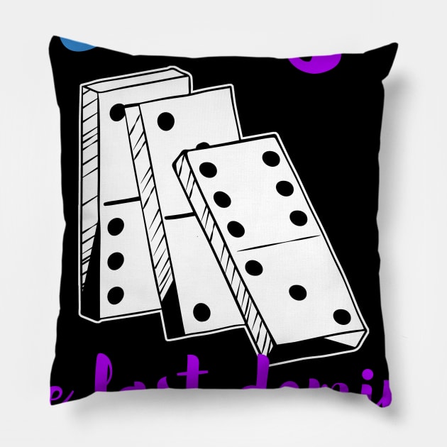 Last Domino Fan Tour 20202 Pillow by Marcell Autry