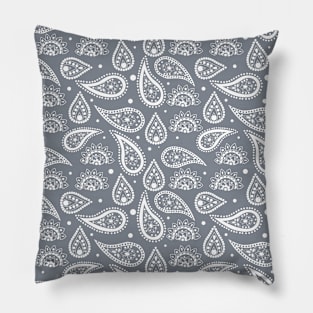 Mandala Pattern Green and White Halloween Fall Autumn Season Pillow