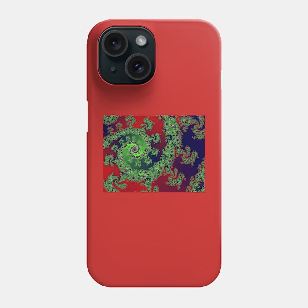 crimson mandala Phone Case by indusdreaming