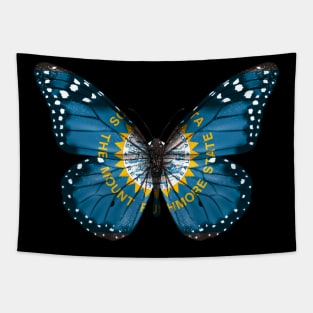 South Dakota Flag Butterfly - Gift for South Dakotan From South Dakota SD Tapestry