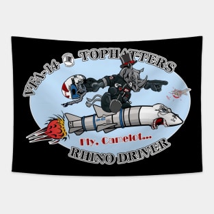 Tophatters Rhino Nose Art Tapestry