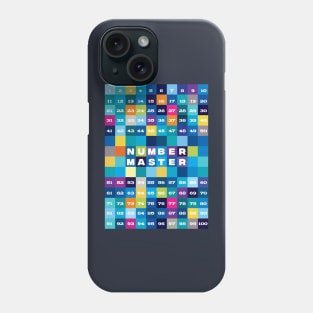 Number Master, numbers from 1 to 100 Phone Case