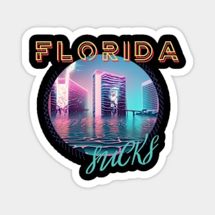 Florida Sucks Vaporwave Magnet