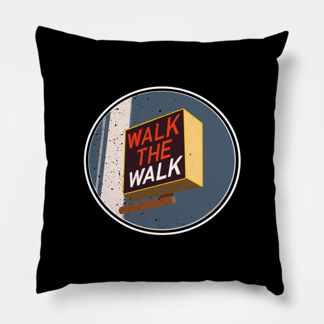 Walk The Walk Pillow by FrootcakeDesigns