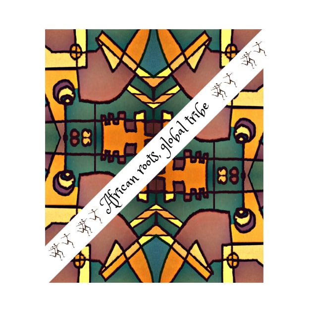 African roots, global tribe, African tribal by Carmen's