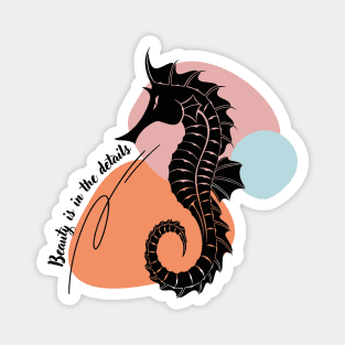 Beauty is in the details. Seahorses. Aesthetic Magnet