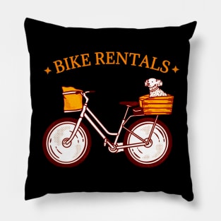 Bike rental puppy Pillow