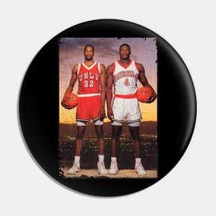 Stacey Augmon and Larry Johnson 1991 Pin