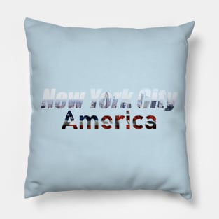 New York City America Pillow