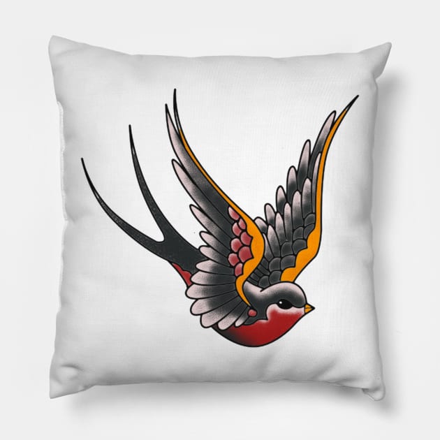 Traditional Swallow Pillow by Avramescool