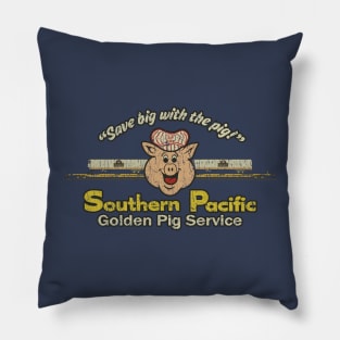 Southern Pacific Golden Pig Service 1980 Pillow