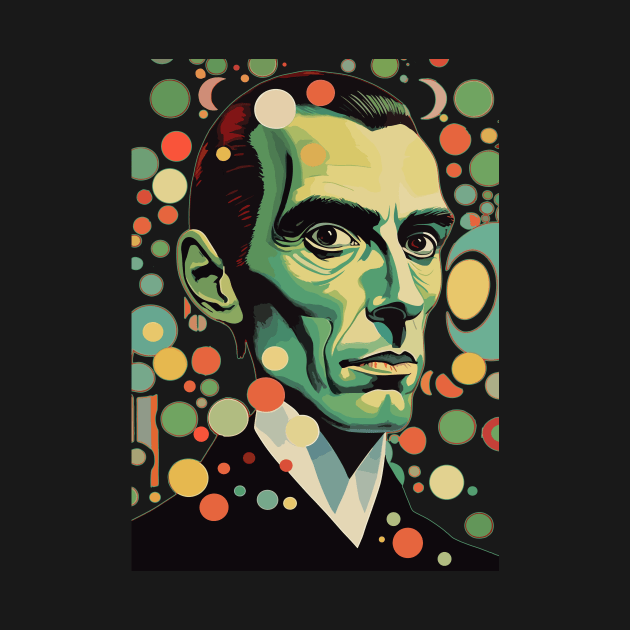 Count Vlad  -  Pop Art Portrait: Vampiric Chic in Pastel Tones by LoffDesign