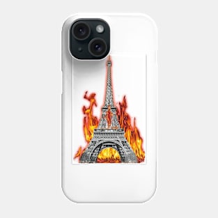 tour eiffel fire Phone Case